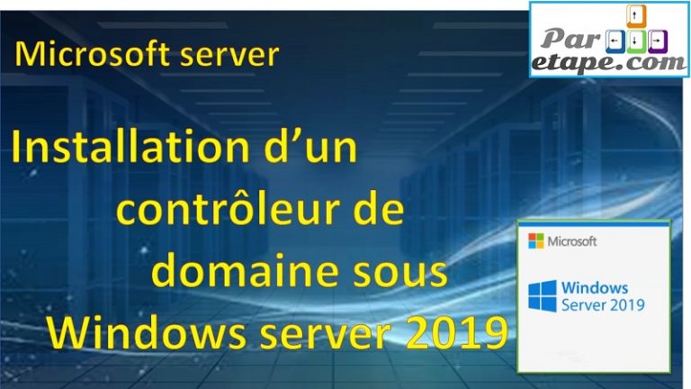 Installation d’un contrôleur de domaine